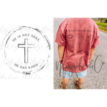 Load image into Gallery viewer, He is Risen Story Tee - ADULT SIZES